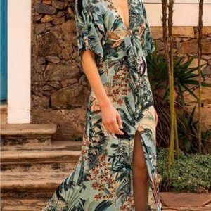 PatBO Eden Print Jersey Maxi Dress (new)